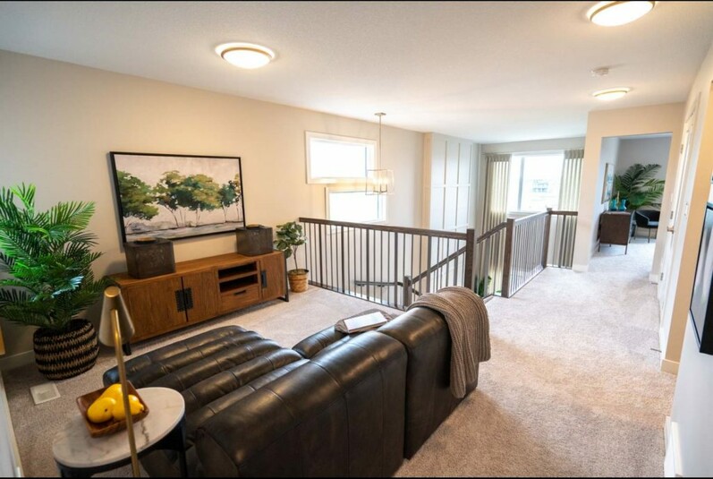 Bonus room in the Chianti showhome by Cantiro Homes in Rocha in the
Orchards, Edmonton.