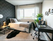 Secondary bedroom in the Chianti showhome by Cantiro Homes in Rocha in the
Orchards, Edmonton.