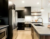 Kitchen in the Isaiah showhome by San Rufo Homes
in Rocha in the Orchards, Edmonton. 
