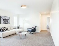 Bonus room in the Isaiah showhome by San Rufo Homes in Rocha
in the Orchards, Edmonton.