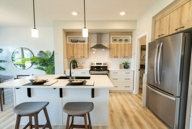 Rocha in the Orchards duplex showhome by Cantiro Homes